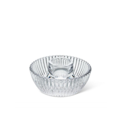 Ribbed Short Dinner Candle Holder